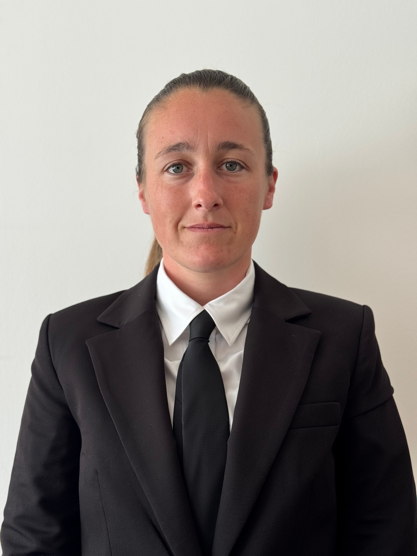 Hannah Brasher in suit